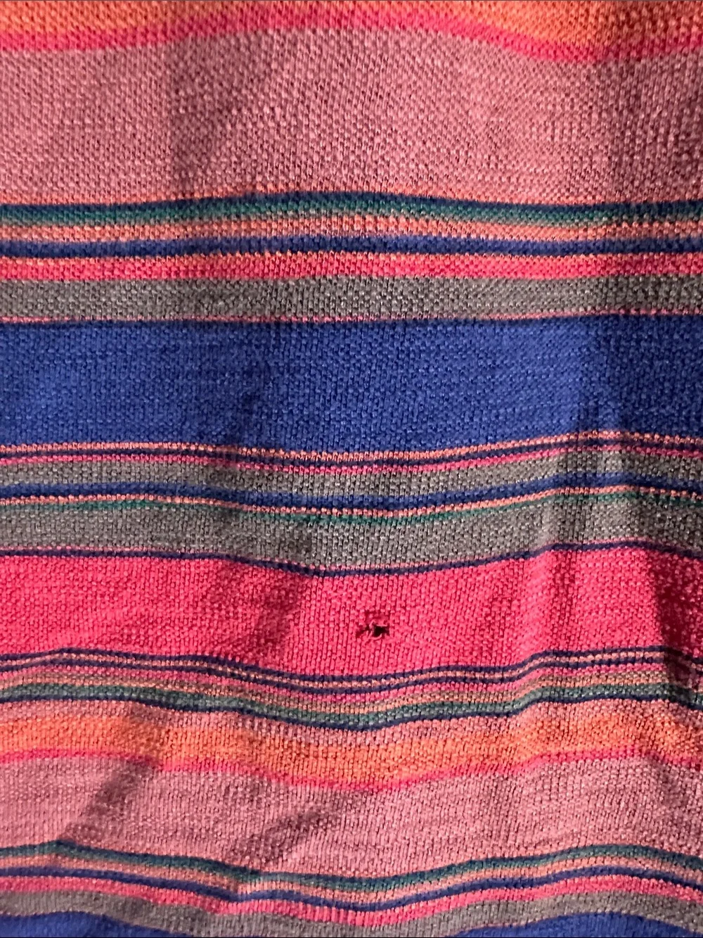 Polo by Ralph Lauren Pink, Blue & Green Striped Short-Sleeve Polo